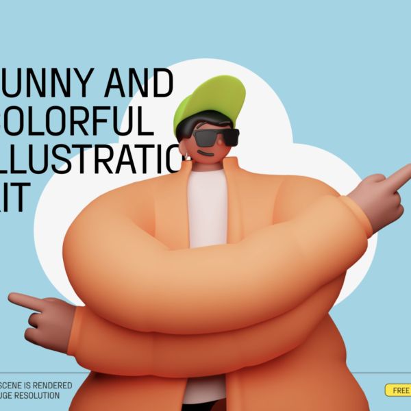 Funny and Colorful Illustration Kit